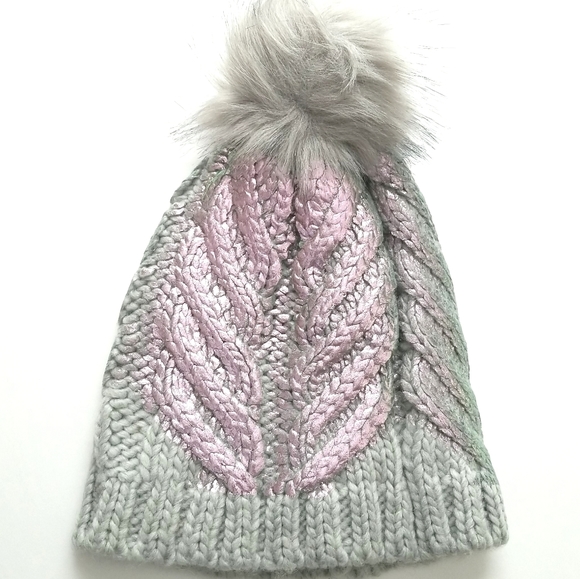 Vincent Pradier Accessories - Vincent Pradier Foil Print Knit Beanie